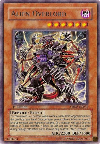 Alien Overlord Crimson Crisis Yu-Gi-Oh! card