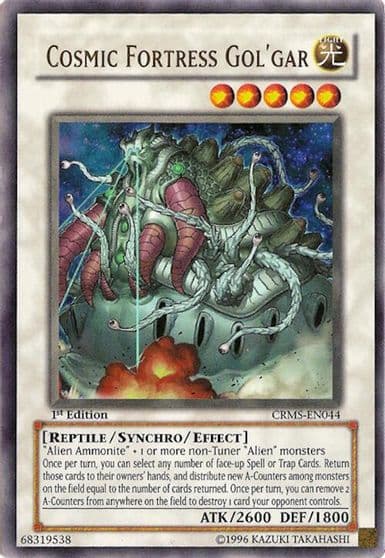 Cosmic Fortress GolGar Crimson Crisis Yu-Gi-Oh! card