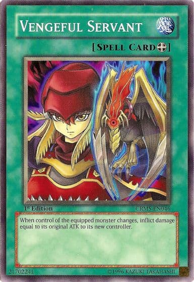 Vengeful Servant Crimson Crisis Yu-Gi-Oh! card