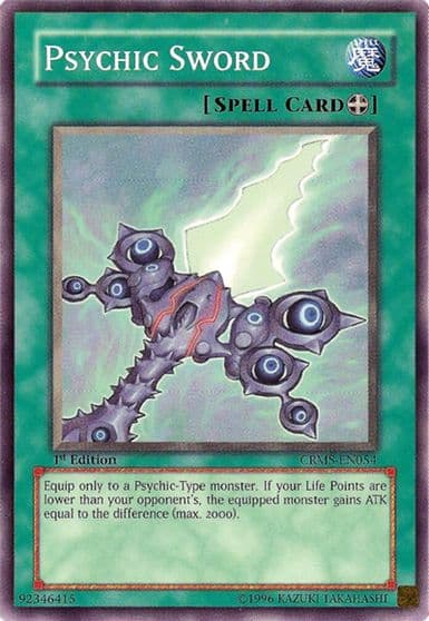 Psychic Sword Crimson Crisis Yu-Gi-Oh! card