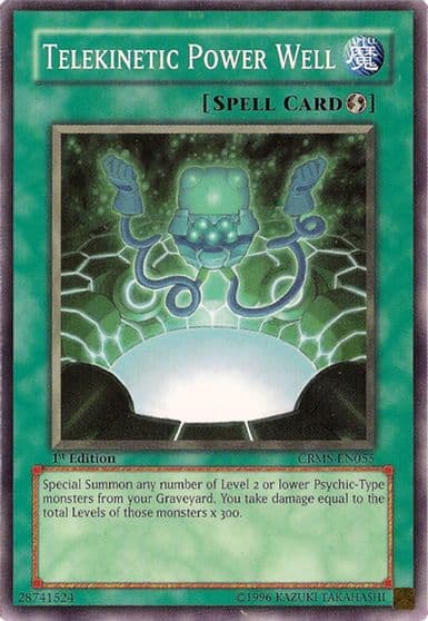 Telekinetic Power Well Crimson Crisis Yu-Gi-Oh! card