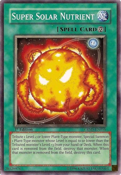 Super Solar Nutrient Crimson Crisis Yu-Gi-Oh! card