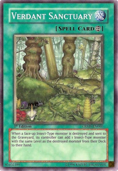 Verdant Sanctuary Crimson Crisis Yu-Gi-Oh! card