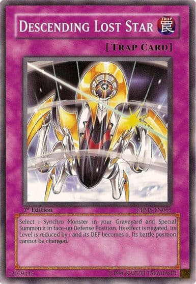 Descending Lost Star Crimson Crisis Yu-Gi-Oh! card
