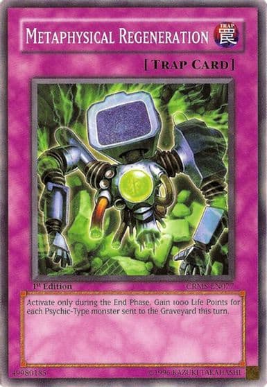Metaphysical Regeneration Crimson Crisis Yu-Gi-Oh! card