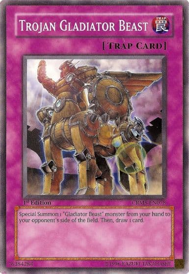 Trojan Gladiator Beast Crimson Crisis Yu-Gi-Oh! card