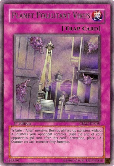 Planet Pollutant Virus Crimson Crisis Yu-Gi-Oh! card