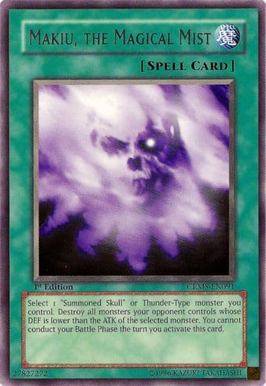 Makiu the Magical Mist Crimson Crisis Yu-Gi-Oh! card