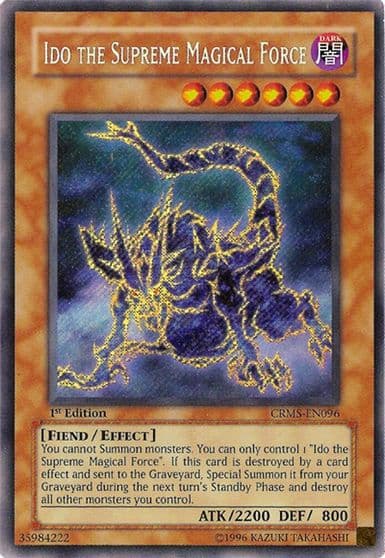 Ido the Supreme Magical Force Crimson Crisis Yu-Gi-Oh! card