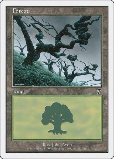 Forest 331 7th Edition Magic card