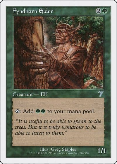 Fyndhorn Elder 7th Edition Magic card