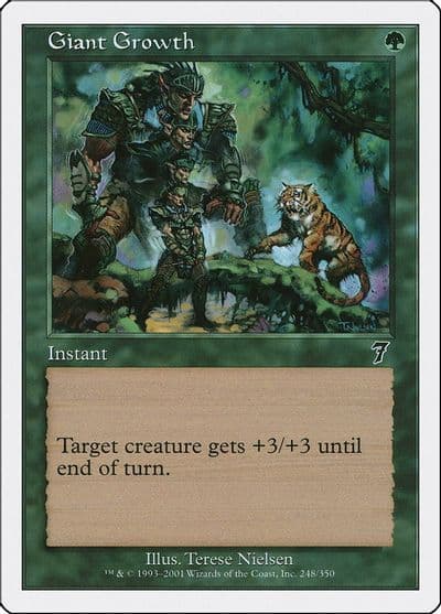Giant Growth 7th Edition Magic card