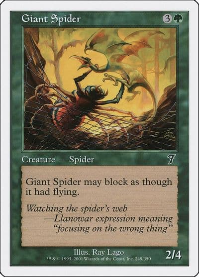 Giant Spider 7th Edition Magic card