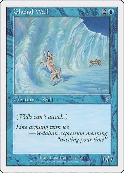 Glacial Wall 7th Edition Magic card