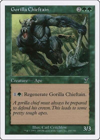 Gorilla Chieftain 7th Edition Magic card