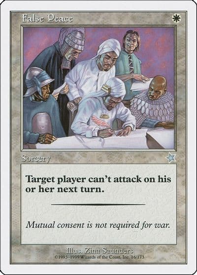 False Peace Starter 1999 Magic card