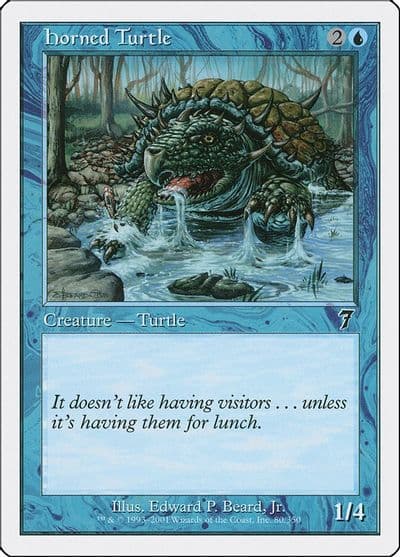 Horned Turtle 7th Edition Magic card