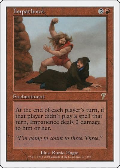 Impatience 7th Edition Magic card
