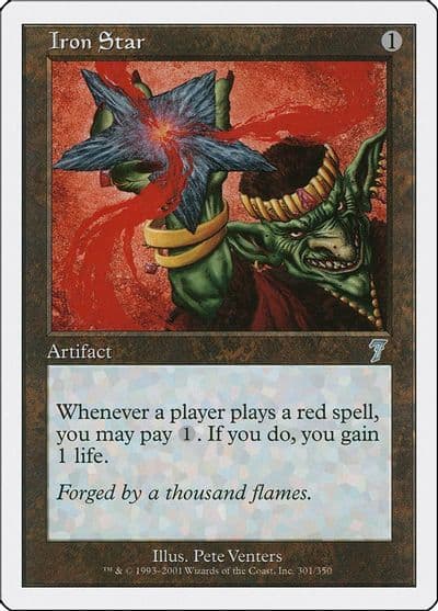 Iron Star 7th Edition Magic card