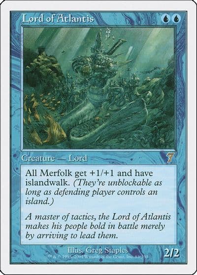 Lord of Atlantis 7th Edition Magic card