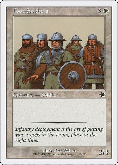 Foot Soldiers Starter 1999 Magic card