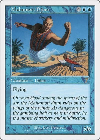 Mahamoti Djinn 7th Edition Magic card