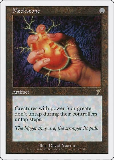 Meekstone Seventh Edition Magic card