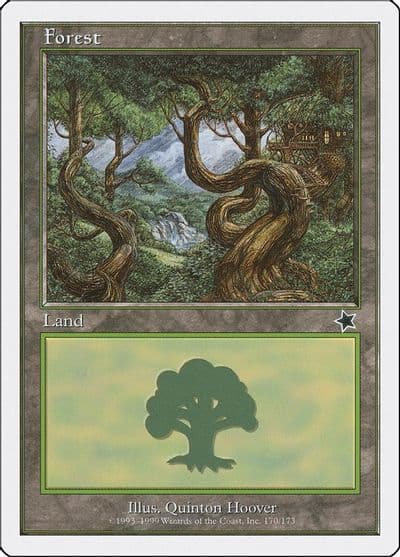 Forest 170 Starter 1999 Magic card