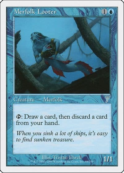 Merfolk Looter 7th Edition Magic card