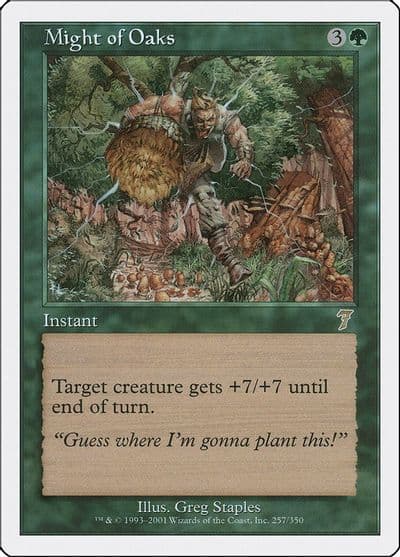 Might of Oaks 7th Edition Magic card