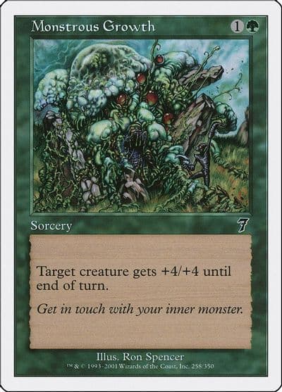 Monstrous Growth 7th Edition Magic card