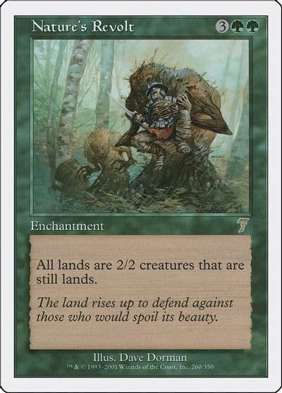 Natures Revolt 7th Edition Magic card