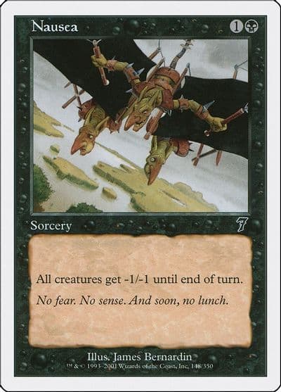 Nausea 7th Edition Magic card