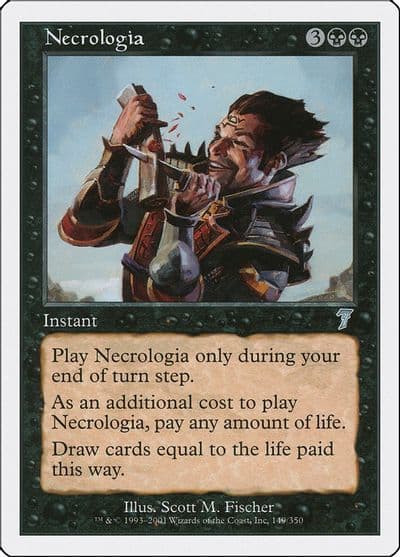 Necrologia 7th Edition Magic card