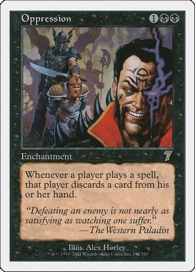 Oppression 7th Edition Magic card