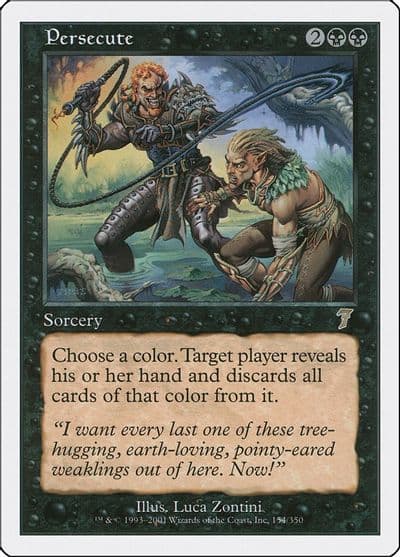 Persecute 7th Edition Magic card