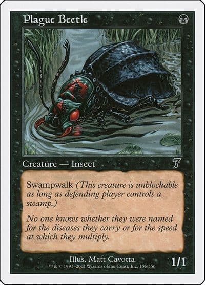 Plague Beetle 7th Edition Magic card