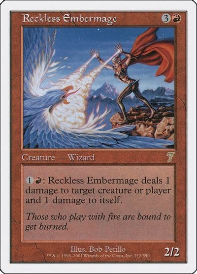 Reckless Embermage 7th Edition Magic card