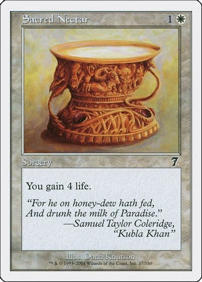 Sacred Nectar 7th Edition Magic card