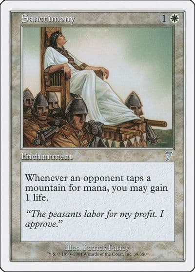 Sanctimony 7th Edition Magic card