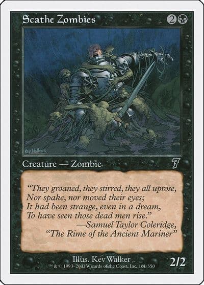 Scathe Zombies 7th Edition Magic card