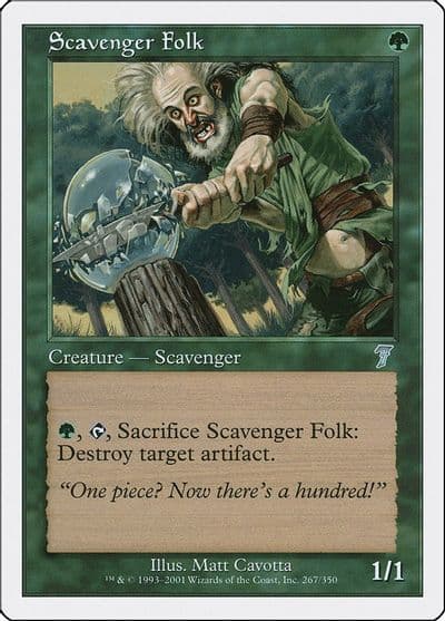 Scavenger Folk 7th Edition Magic card