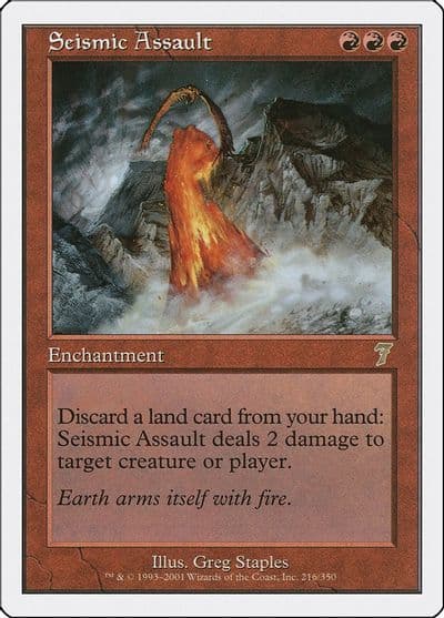 Seismic Assault 7th Edition Magic card