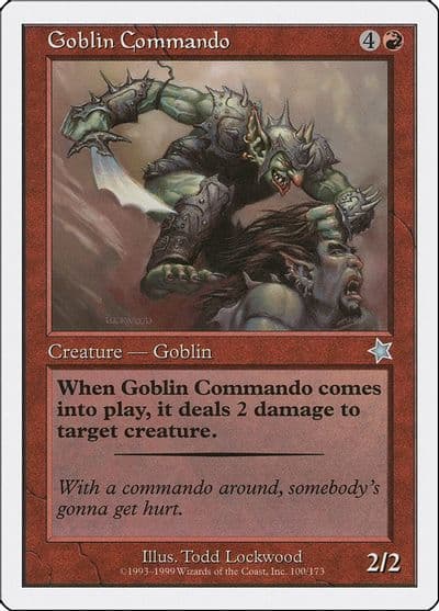 Goblin Commando Starter 1999 Magic card