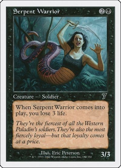Serpent Warrior 7th Edition Magic card