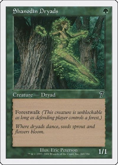 Shanodin Dryads 7th Edition Magic card