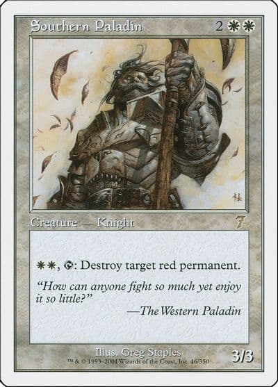 Southern Paladin 7th Edition Magic card