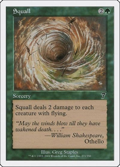 Squall 7th Edition Magic card