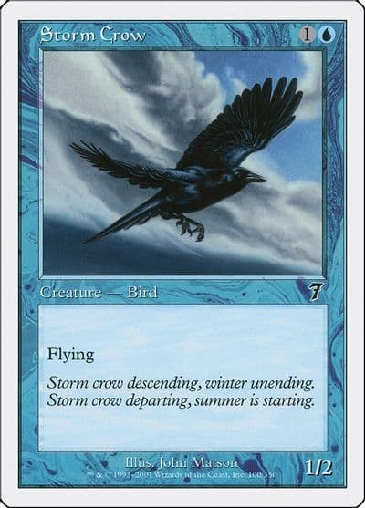 Storm Crow 7th Edition Magic card