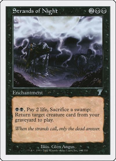 Strands of Night 7th Edition Magic card